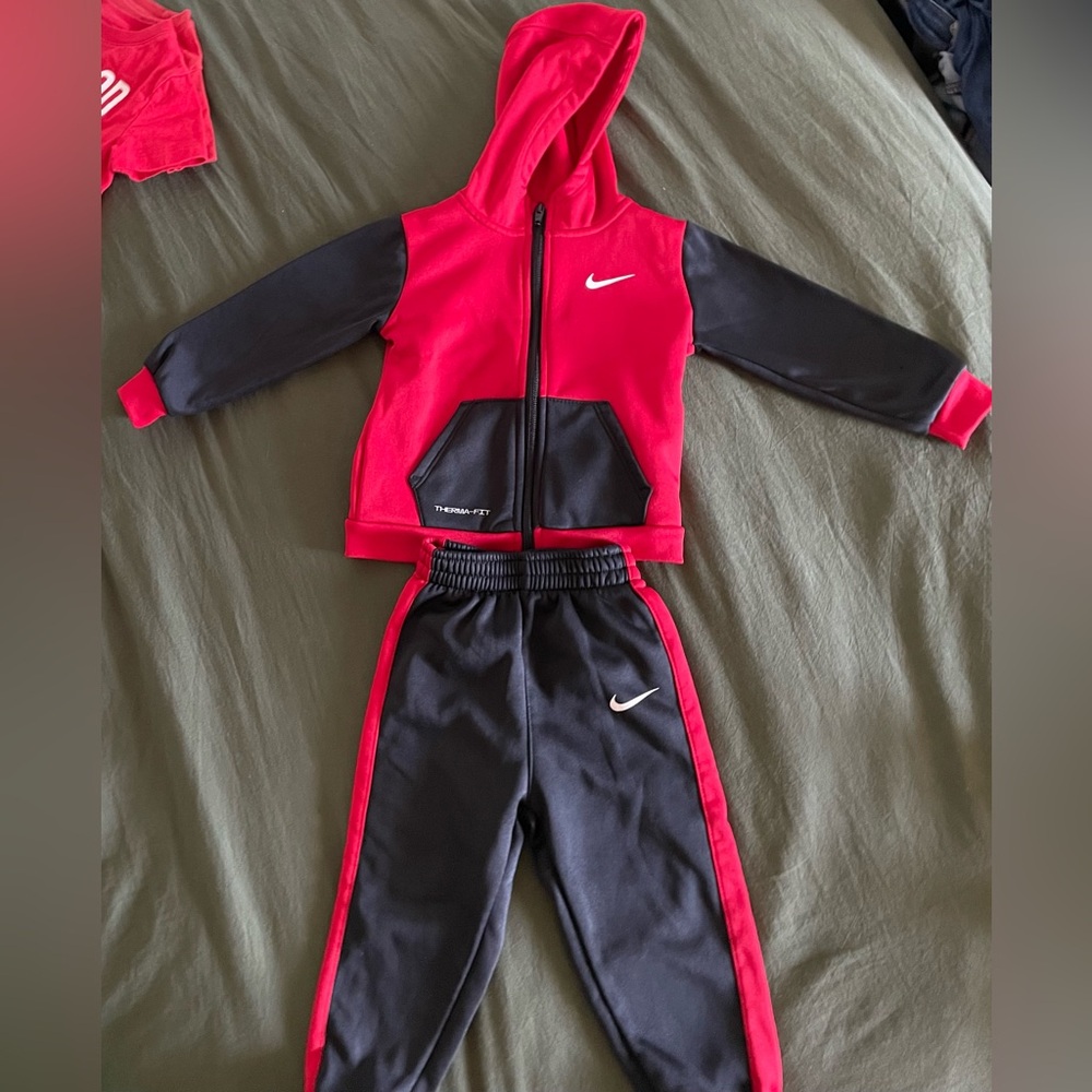 Nike Tracksuit- Therma-Fit 24 Months Red & Black- Worn Twice Excellent condition
